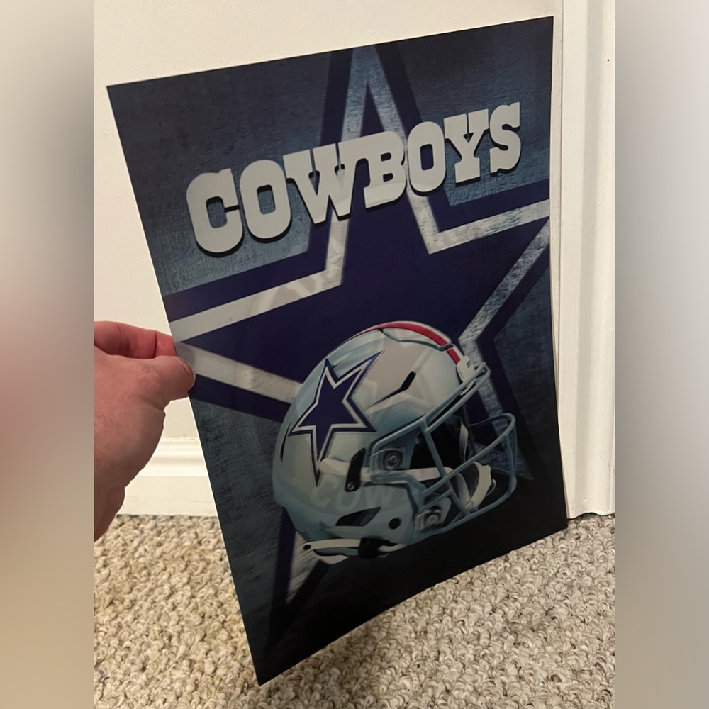 NEW- Dallas Cowboys NFL Football Lenticular 3D Double Display Image Poster